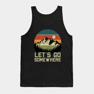 Lets Go Adventure Mountain Mountaineering Hiker Tank Top